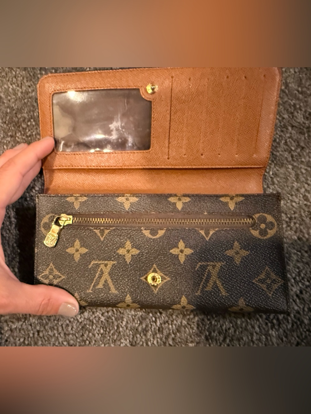 Louis Vuitton Monogram Canvas Long Wallet in Brown and Tan - Picture 3 of 7